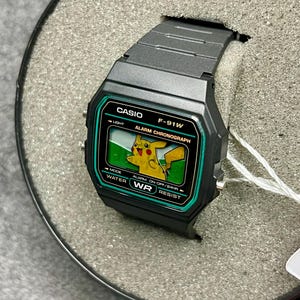 Casio F-91W - “Pika” - Relógio de Papel 3D imagem 4