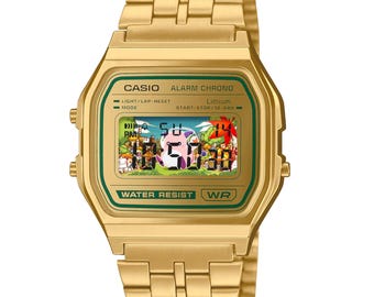 Casio A-158W - “Maplestory Pink Bean” - 3D Paper Crafted Watch