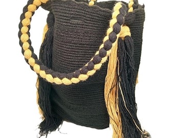 Schwarze Wayuu-Mochilas