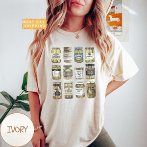 Vintage Canned Pickles T-Shirt, Pickle Shirt, Pickle Jar Tee, Foodie Shirt, Vintage Comfort Colors Shirt, Christmas Gift Hoodie Sweater