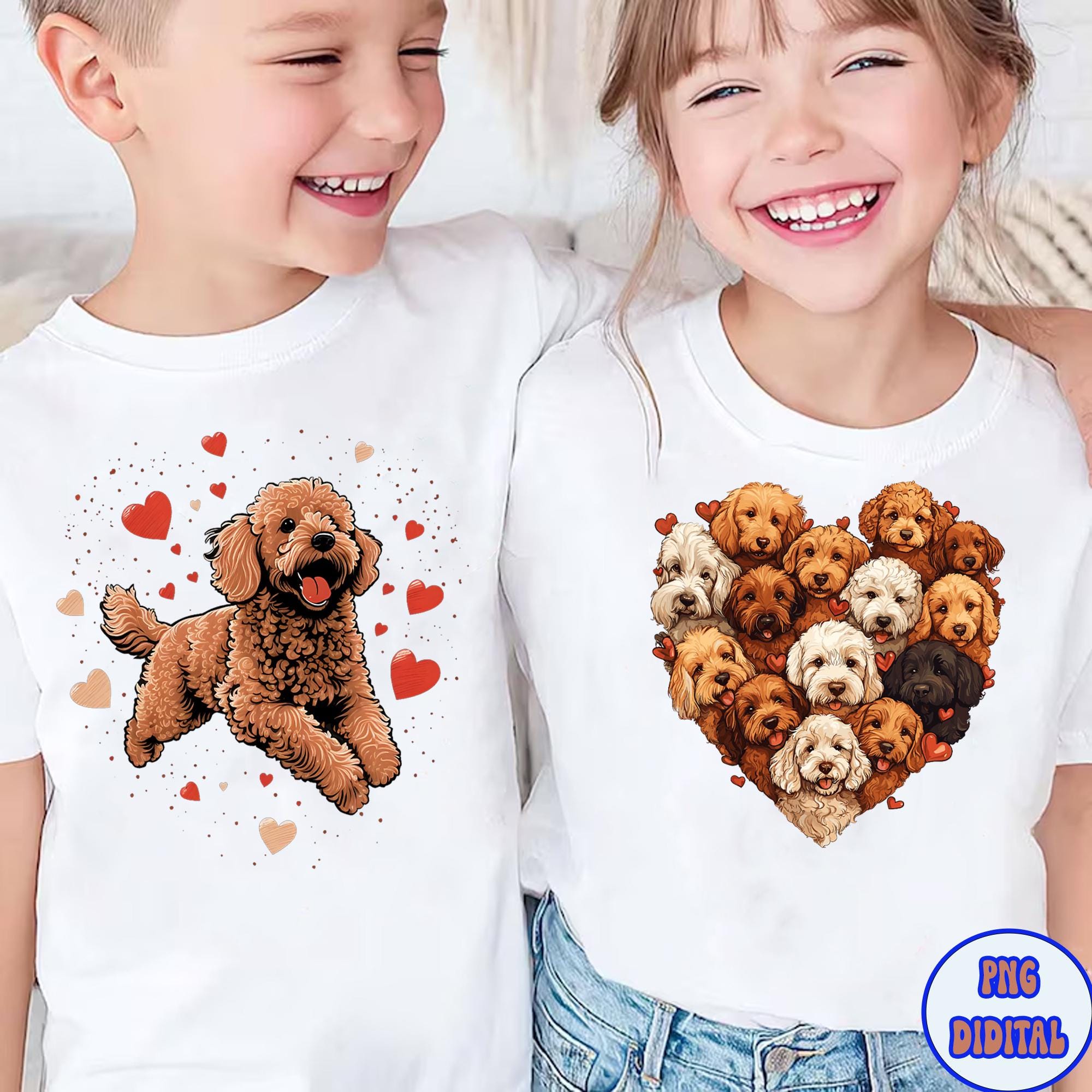Cute Valentine Dog Heart PNG Clipart | Romantic Puppy Love Bundle for ...