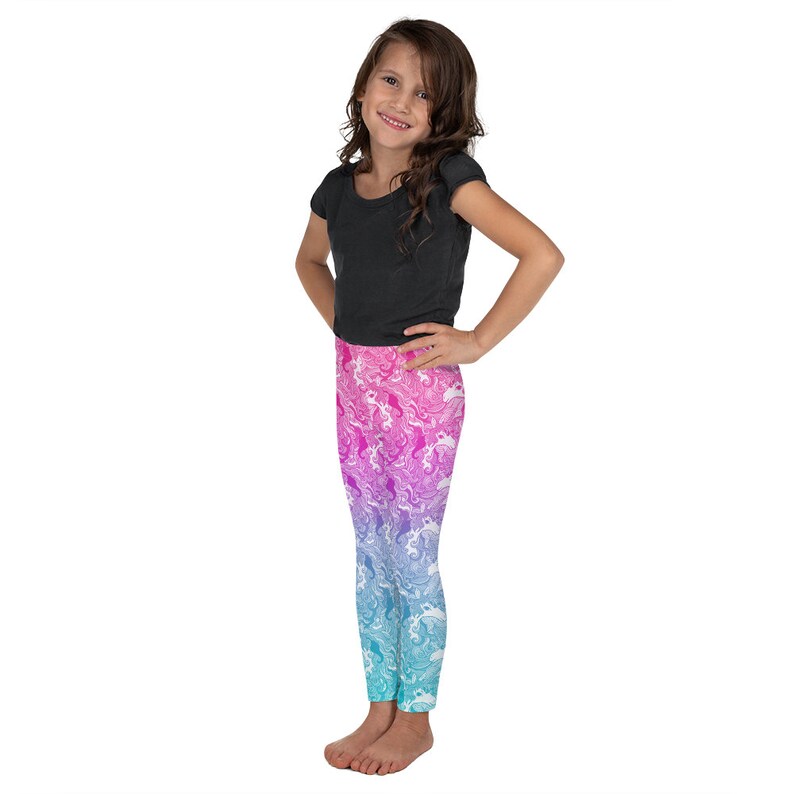 Unicorn Kid Leggings \u2022 Unicorn Gift for Girl; Kids Clothing; Toddler Pants; Clothes; Tights