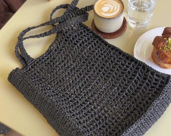 Raffia Crochet Tote Bag – Luxury Inspired Summer Handbag. Модный летний шопер из рафии. Самая удобная форма! Twig Bag