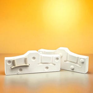 Plaster Mug Handle Mold Set: Handmade Ceramic Casting, Durable Grip (2-Piece)