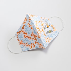 Skater Ice Cream Cone Unisex Youth Mask. 100% Kona Cotton kids mask for boys and girls. Made in the USA.