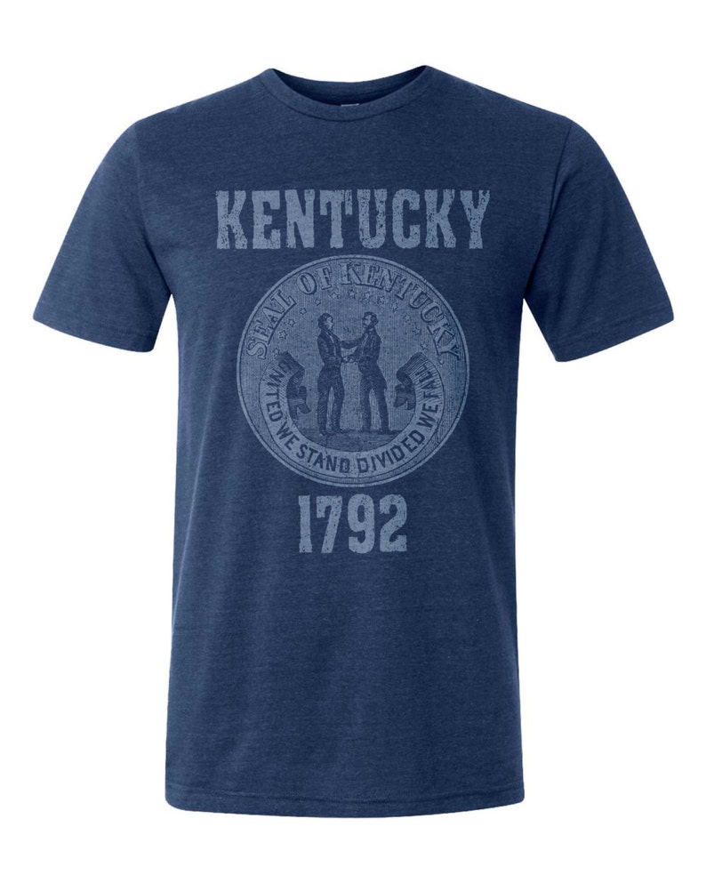 Kentucky State Seal TShirt. Vintage Style Soft Retro Southern Etsy