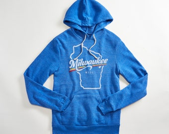 Milwaukee Prism Triblend Royal Blue Unisex Hoodie