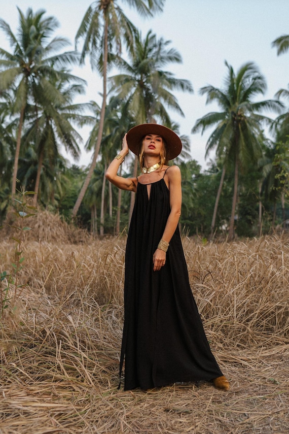 flared dress style Light Blue Flowy Sleeve X29155 and sun protection Divine Black Wide Maxi Dress