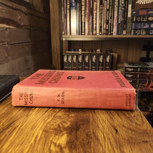 Hardy Boys Book - The Missing Chums - Vintage 1930 Red Cover Edition - Grosset & Dunlap - Lists to Great Airport Mystery - Collectible