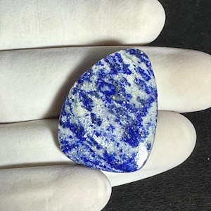 Royal Blue Lapis Lazuli Pear Gemstone (27x20.50mm, 30.20 carats
