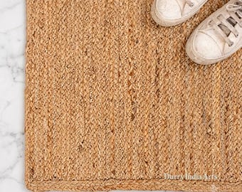 Handmade Jute Rug, Jute Braided Rug, Natural Rug, Bohemian Rug, Jute Area Rug, Jute Woven Rug , Large Area Rug, Eco Friendly Rug