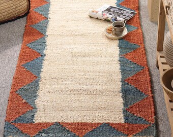 Handwoven Hemp Rug, Natural Jute Rug, Hemp Braided Jute Rug, Hemp Jute Rug, Jute Bed Side Rug, Jute Area Runner, Rug For Living Room