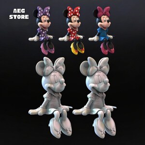 18 Cartoon Figure STL Pack, Stitch Figure 3D Model, 3D Printable Stitch And Angel Statue STL File, Mickey Mouse Figure, Daisy 3D Model
