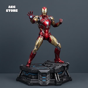 Ironman-figur STL-fil, Ironman Marvel 3D-modell, 3D-utskrivbar Ironman-staty STL, Tony Stark 3D-modell