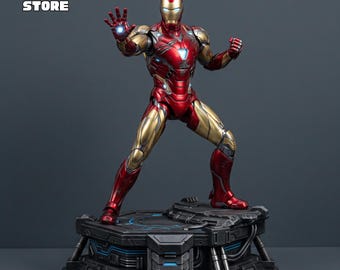 Ironman Figure STL File, Ironman Marvel 3D Model, 3D Printable Ironman Statue STL, Tony Stark 3D Model