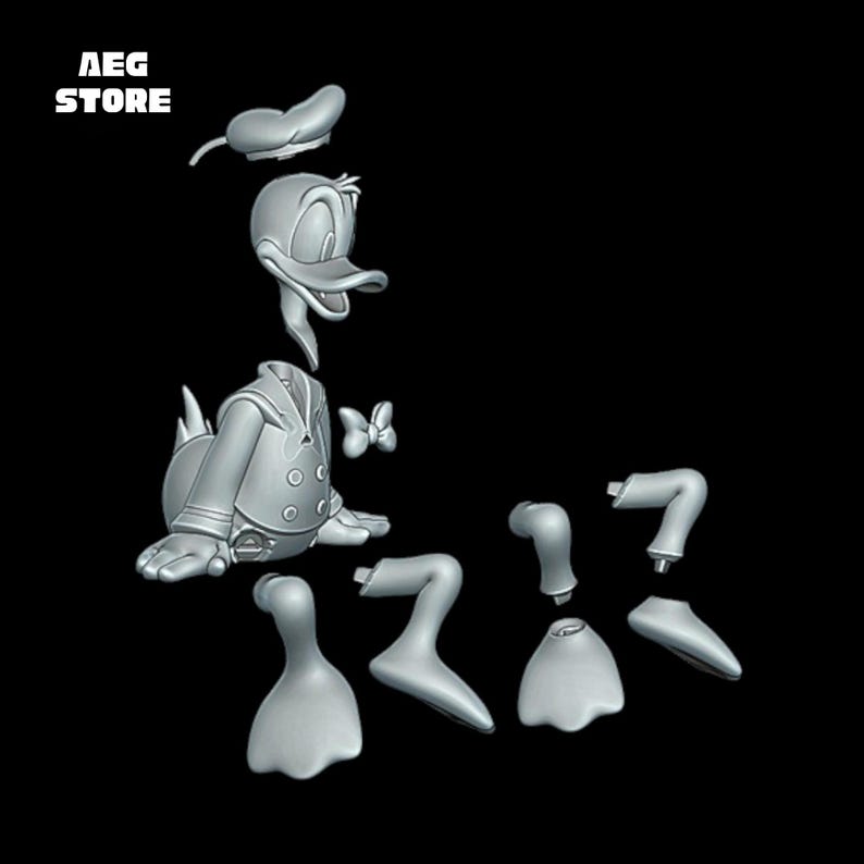 18 Cartoon Figure STL Pack, Stitch Figure 3D Model, 3D Printable Stitch And Angel Statue STL File, Mickey Mouse Figure, Daisy 3D Model