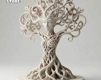 Archivo STL del modelo 3D del busto del espíritu del árbol