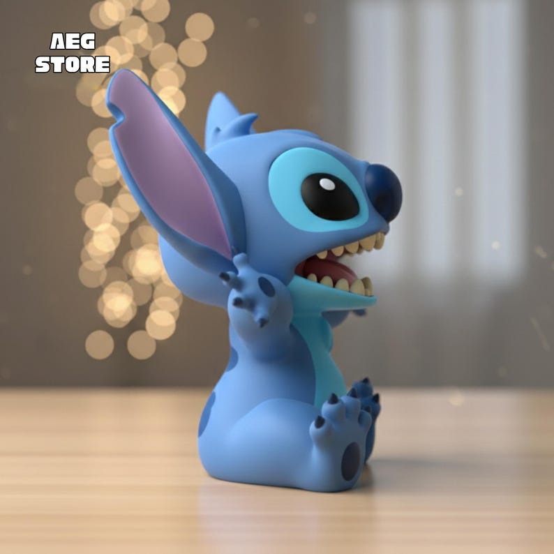 Stitch Figure STL File, Stitch Figure 3D Model, 3D Printable Stitch Statue STL File