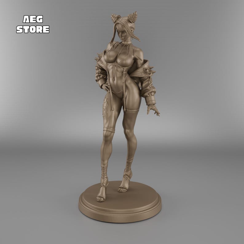 Juri Han STL File, Juri Han Street Fighter 3D Model, 3D Printable Juri Han Statue STL