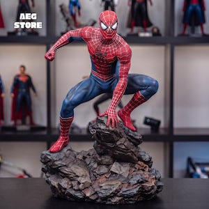 Spiderman Figure STL File, Spiderman Marvel 3D Model, 3D Printable Spiderman Statue STL