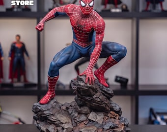 Spiderman Figure STL File, Spiderman Marvel 3D Model, 3D Printable Spiderman Statue STL