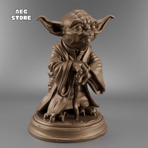 Yoda Figure STL File, Yoda Star Wars 3D Model File, 3D Printable Grogu Statue STL File