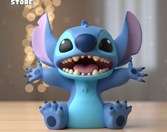 Figura de Stitch, modelo 3D, archivo STL de estatua imprimible