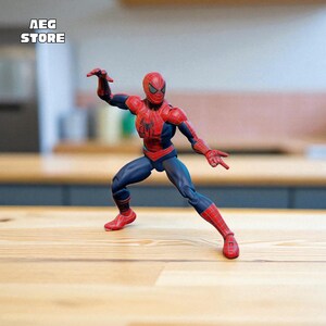 Spiderman Action Figure STL File, 3D Printable Articulated Spiderman Model, Spiderman Statue STL File