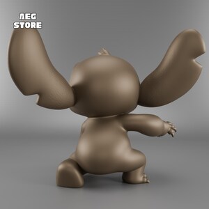 Stitch Figure 3D Model, Printable Statue STL File