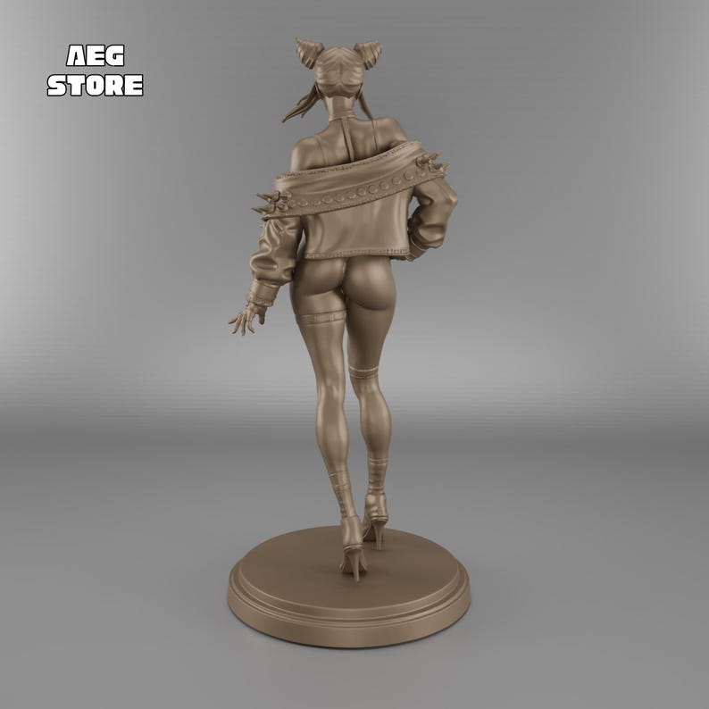 Juri Han STL File, Juri Han Street Fighter 3D Model, 3D Printable Juri Han Statue STL