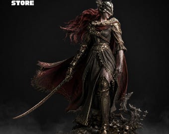 Malenia Elden Ring Figure STL, Blade of Miquella 3D Model Statue