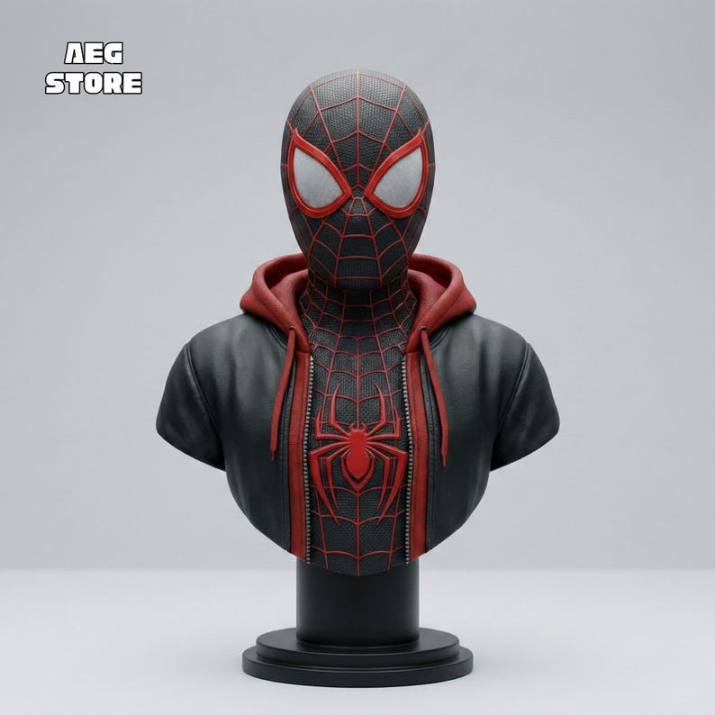 Spiderman Bust 3D Model, Spiderman Figure STL File - Etsy