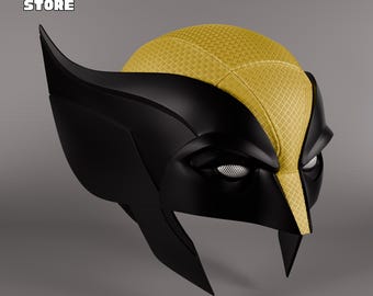 Archivo STL de máscara de Wolverine, casco magnético (descarga digital)