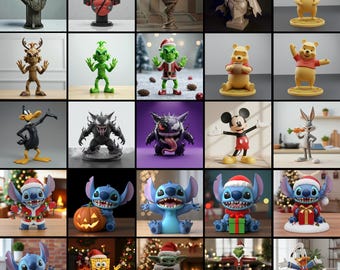 Archivo STL de figura de personaje de dibujos animados, modelo 3D de busto de Deadpool