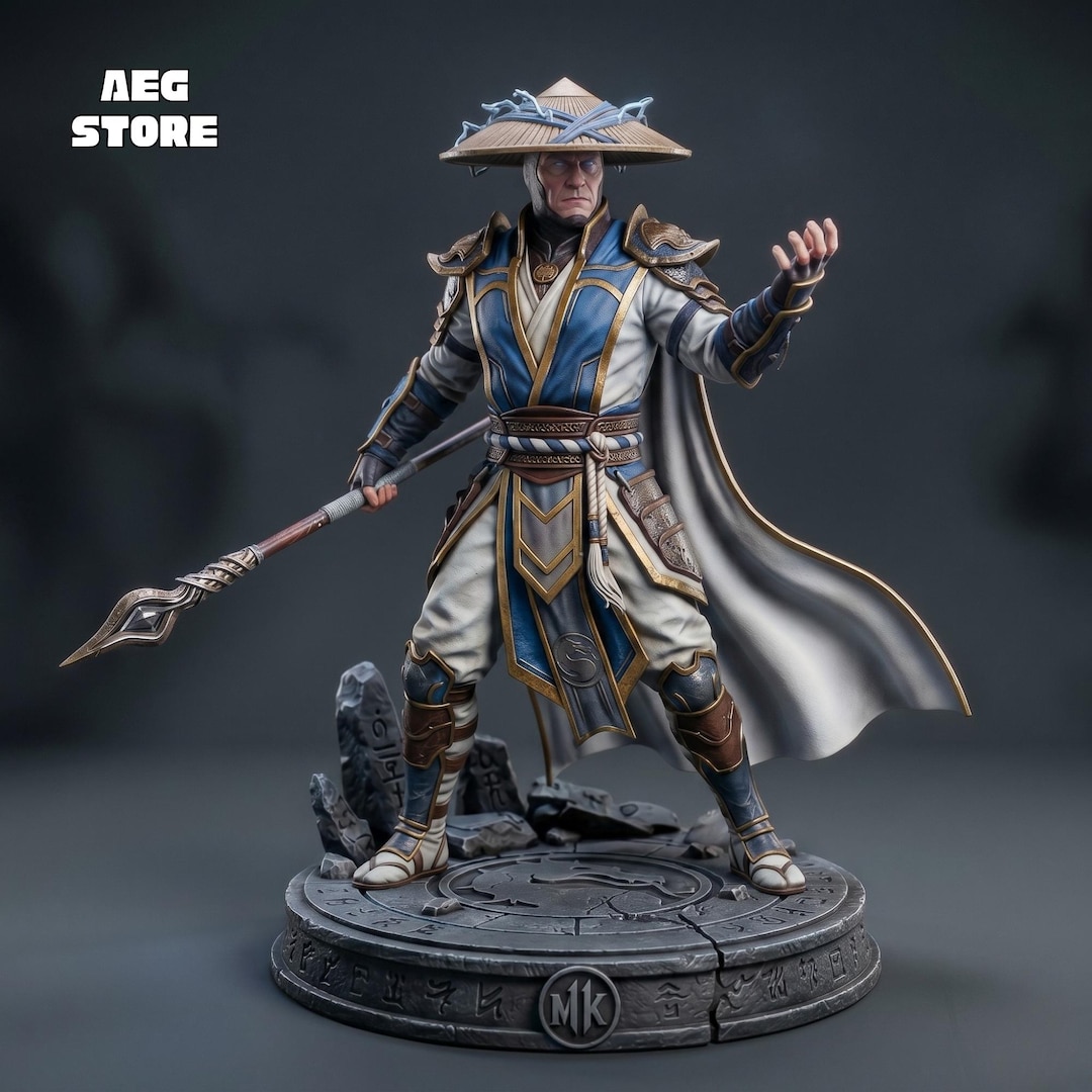 Raiden Mortal Kombat Figure STL, 3D Printable Statue Model - Etsy