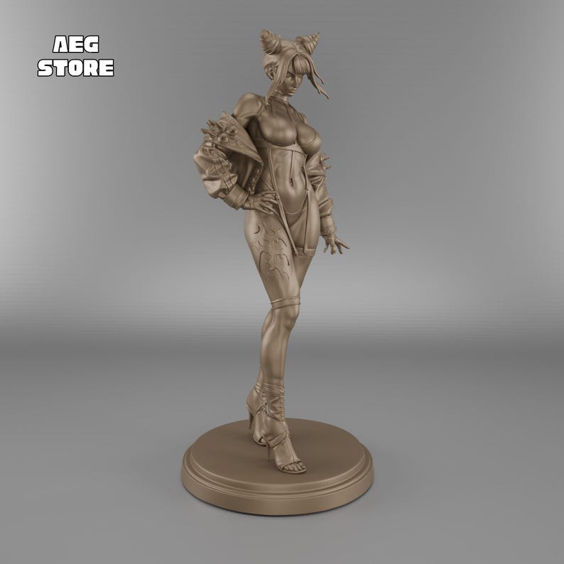 Juri Han STL File, Juri Han Street Fighter 3D Model, 3D Printable Juri Han Statue STL