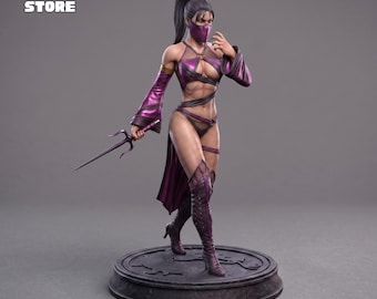 Archivo STL de figura de Mileena, modelo 3D de figura de Mileena Mortal Kombat, estatua STL de Mileena imprimible en 3D
