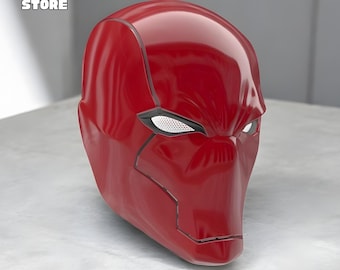 Archivo STL de casco de Capucha Roja, conexiones magnéticas, máscara, disfraz