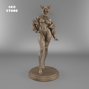 Juri Han STL File, Juri Han Street Fighter 3D Model, 3D Printable Juri Han Statue STL