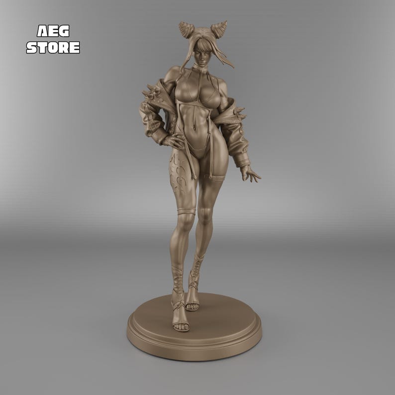 Juri Han STL File, Juri Han Street Fighter 3D Model, 3D Printable Juri Han Statue STL
