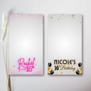 Personalized Sweet 16 Snapchat Filter: Custom Birthday Photo Booth Overlay