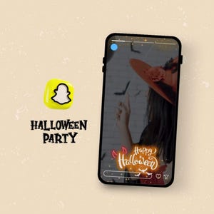 Custom Halloween Party Snapchat Filter: Personalized Event Geofilter