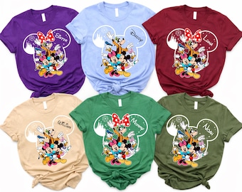 Matching Disney Family tees,Personalized Name Disney Trip tees,Mommy Daddy Kids Outfit,Family Vacation Tee,Disney Park tee,Disney Family tee