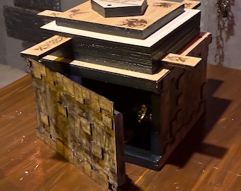Dragon's Vault Escape Room Puzzle Box: Customizable Slider Prop