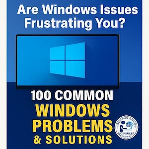 Windows 10/11 Troubleshooting eBook: Computer Tips & Tricks (Digital Download)