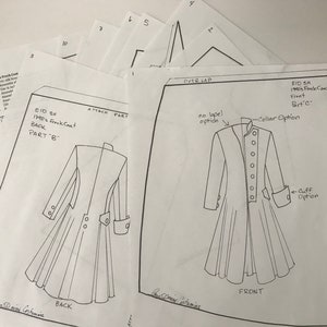 EID 1790&#39;s Frock Coat MASTERS level paper PATTERN for bjd Dollfie male