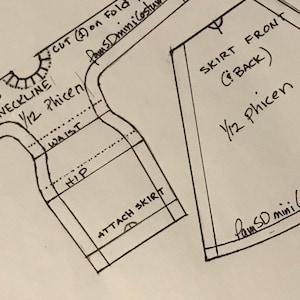 1:12 12th Scale Gown Dress Shirt EASY Paper PATTERN for Action Figures ...