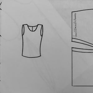 EID Basic Muscle Tank EASY paper PATTERN for bid Dollfie model/super hero