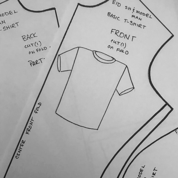 EID Basic T-Shirt EASY paper PATTERN for bid Dollfie model/super hero