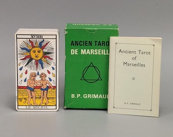Vintage (1980) Ancien Tarot De Marseille by Editions Atlas (B. P.